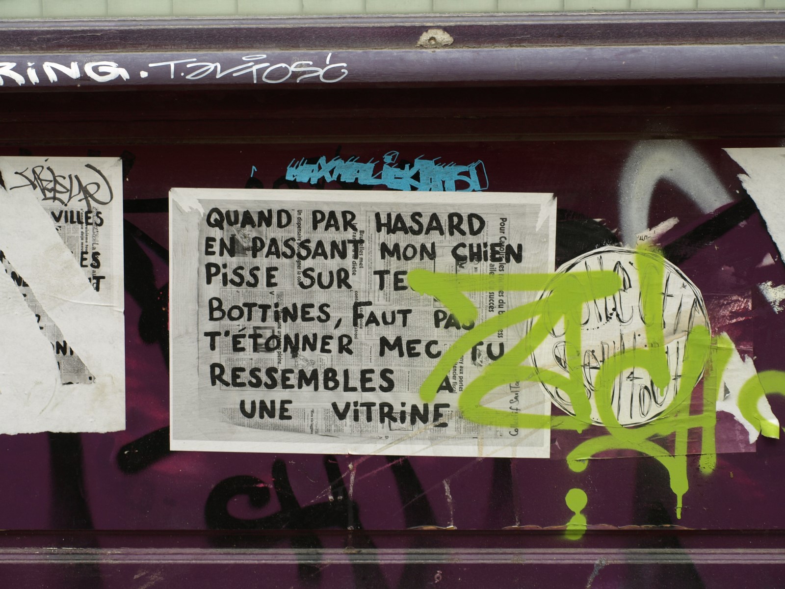 photo graffiti Paris 20éme arrondissement